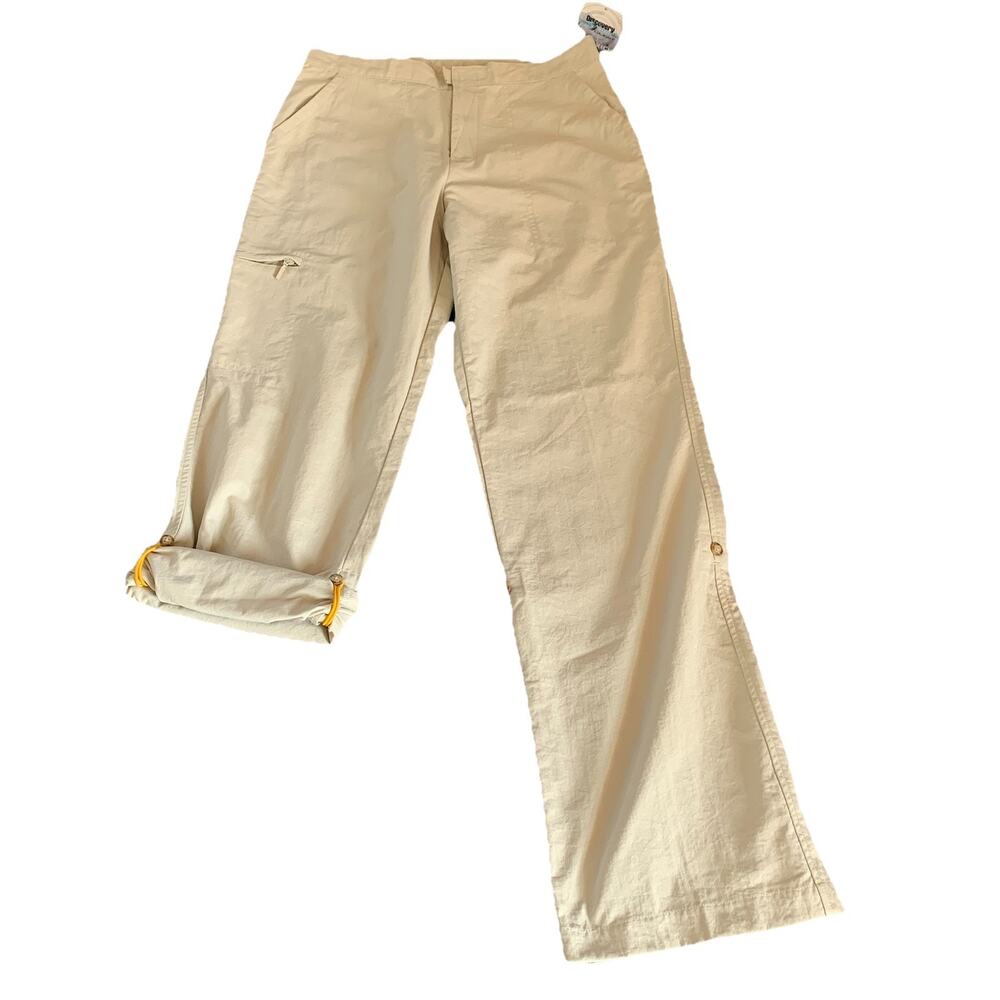 NWT Woolrich Cargo Hiking Pants Women's Size 8 100% Nylon Stone Convertible
